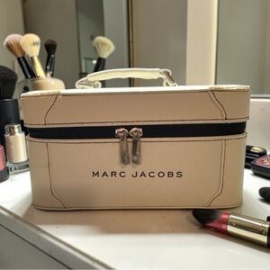 Marc Jacobs white Hard-case Vanity Make Up Bag
